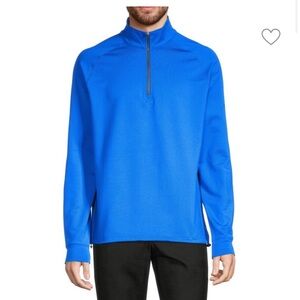 Dunning Golf Gorten Quarter Zip Sweatshirt size Large in Royal Blue